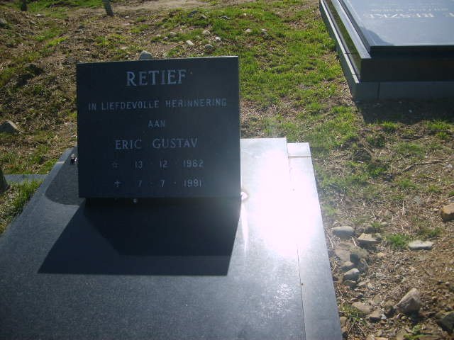 RETIEF Eric Gustav 1962-1981