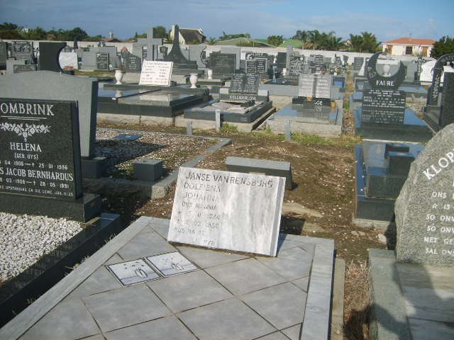 RENSBURG Dolfiena Johanna, Jansen van 1924-1998