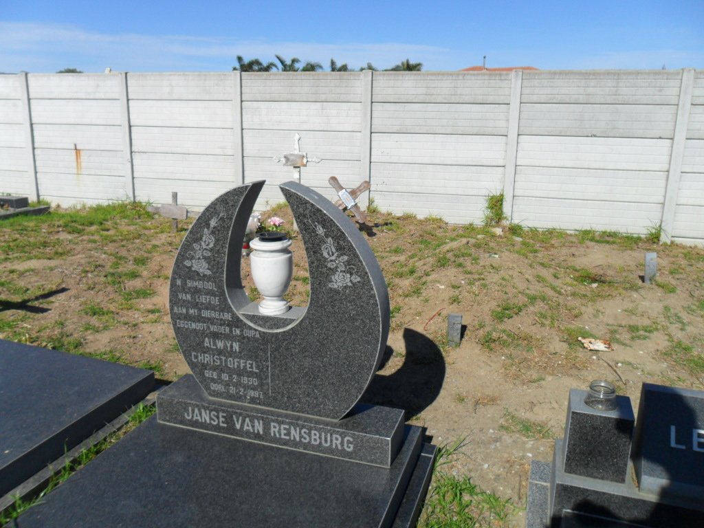 RENSBURG Alwyn Christoffel, Janse van 1920-1987