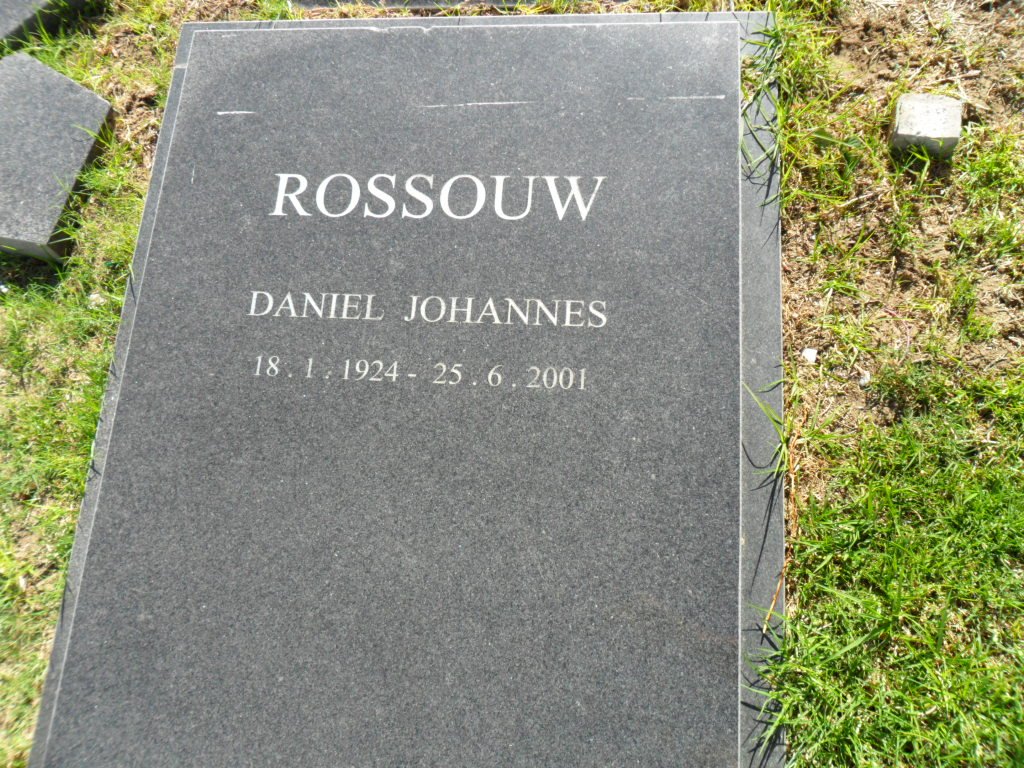 ROSSOUW Daniel Johannes 1924-2001