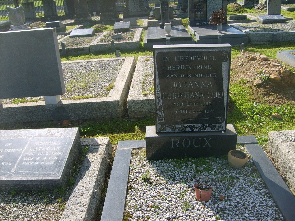 ROUX Johanna Christiana 1890-1971