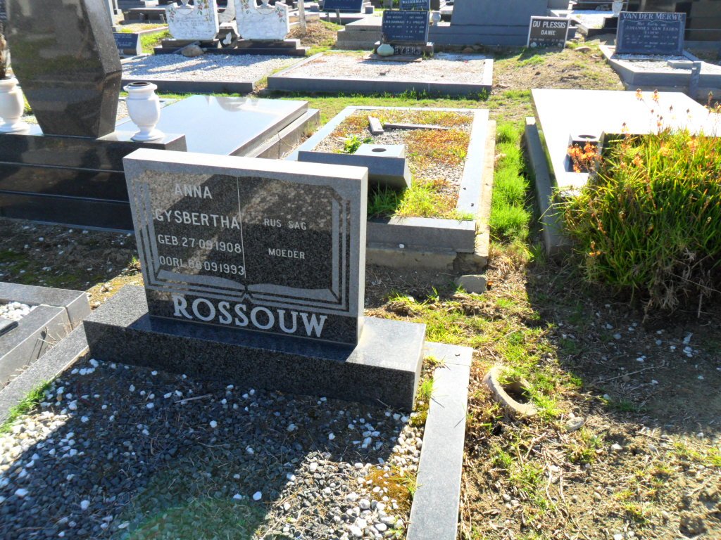 ROSSOUW Anna Gysbertha 1908-1993