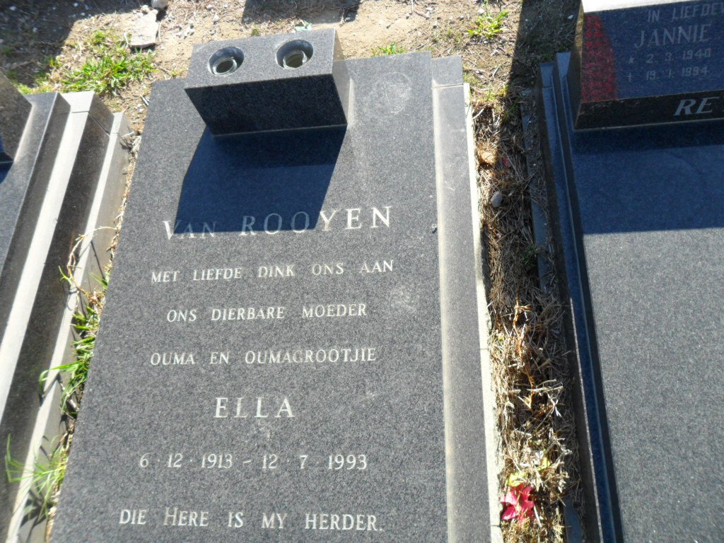ROOYEN Ella, van 1913-1993