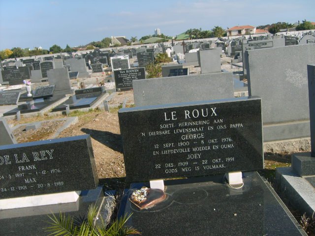 ROUX George, le 1900-1976 &amp; Joey 1909-1991