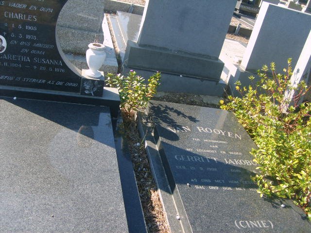 ROOYEN Gerrit Jakobus, van 1902-1975