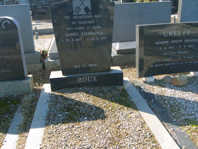 ROUX Daniël Stephanus 1897-1977