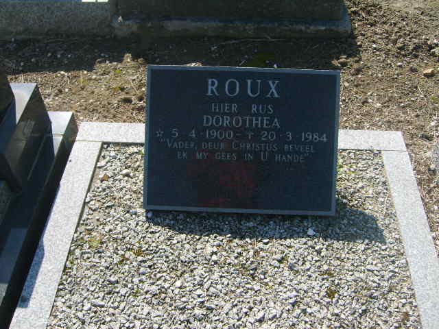 ROUX Dorothea 1900-1984