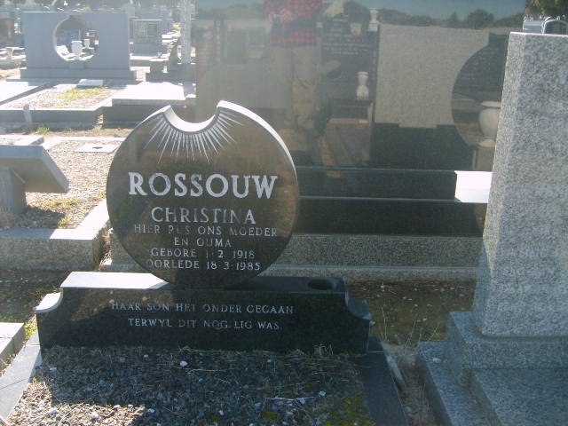 ROSSOUW Christina 1918-1985