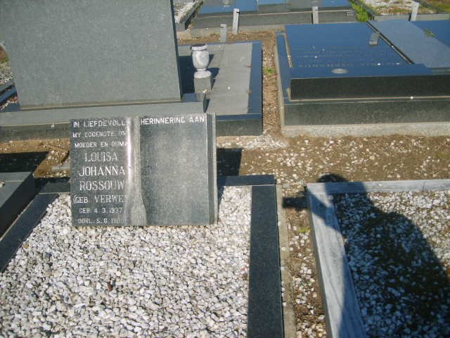ROSSOUW Louisa Johanna nee VERWEY 1937-1989