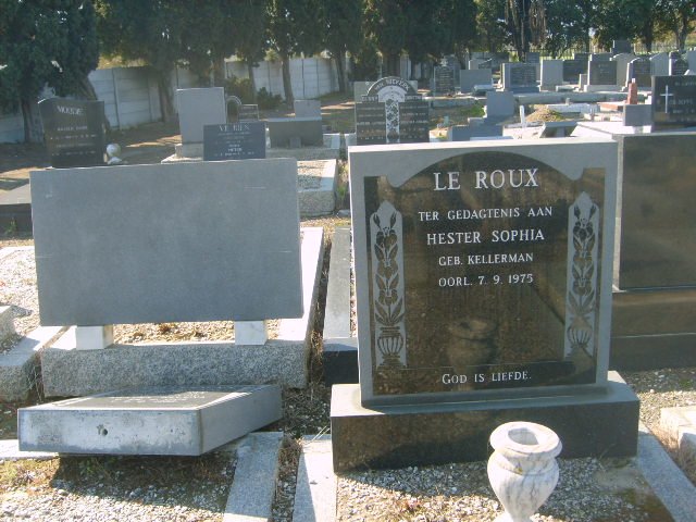 ROUX Hester Sophia, le nee KELLERMAN -1975