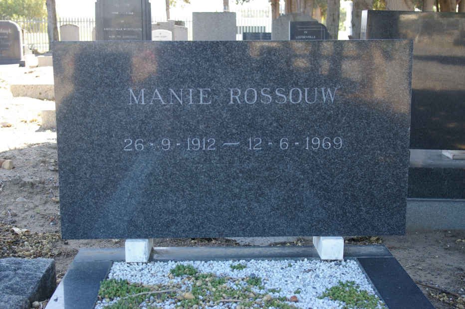 ROSSOUW Manie 1912-1969