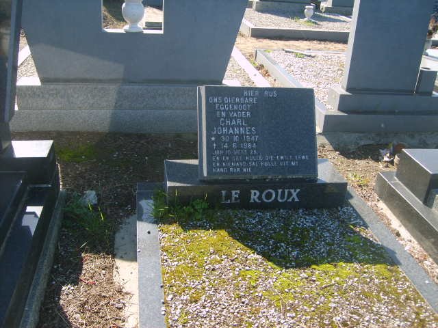 ROUX Charl Johannes, le 1947-1984