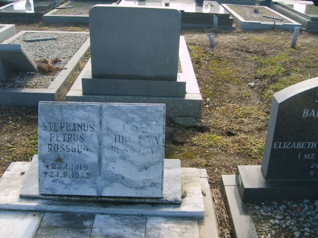 ROSSOUW Stephanus Petrus 1919-1985