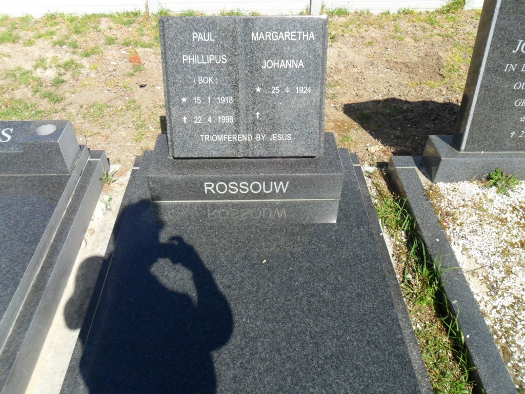 ROSSOUW Paul Phillipus 1918-1998 &amp; Margaretha Johanna 1924-