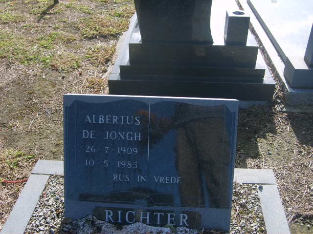RICHTER Albertus De Jongh 1909-1985