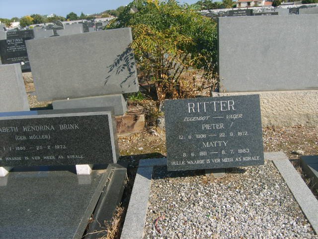 RITTER Pieter 1908-1972 &amp; Matty 1911-1983