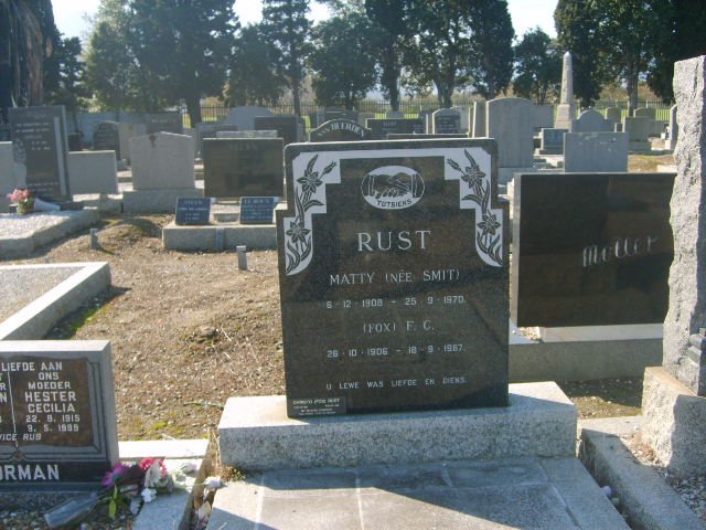 RUST F.C. 1906-1987 &amp; Matty SMIT 1908-1970