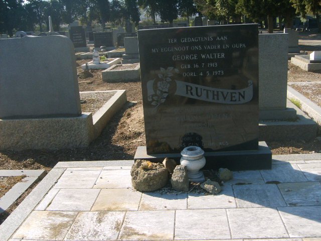 RUTHVEN George Walter 1913-1973 &amp; ??