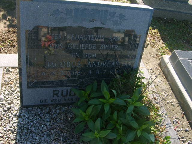 RUD?? Jacobus Andreas 1902-??