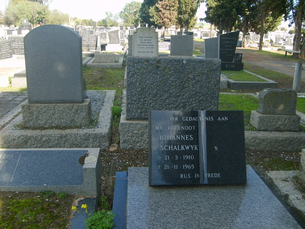 SCHALKWYK Johannes, v. 1910-1965