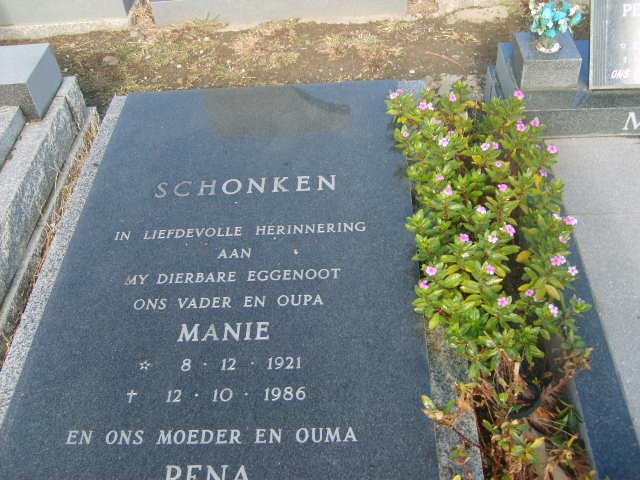 SCHONKEN Manie 1931-1986 &amp; Rena ?