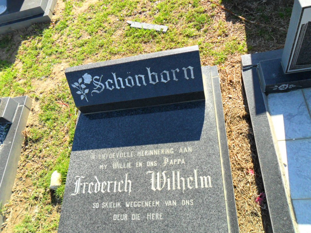SCHÖNBORN Fredrich Wilhelm