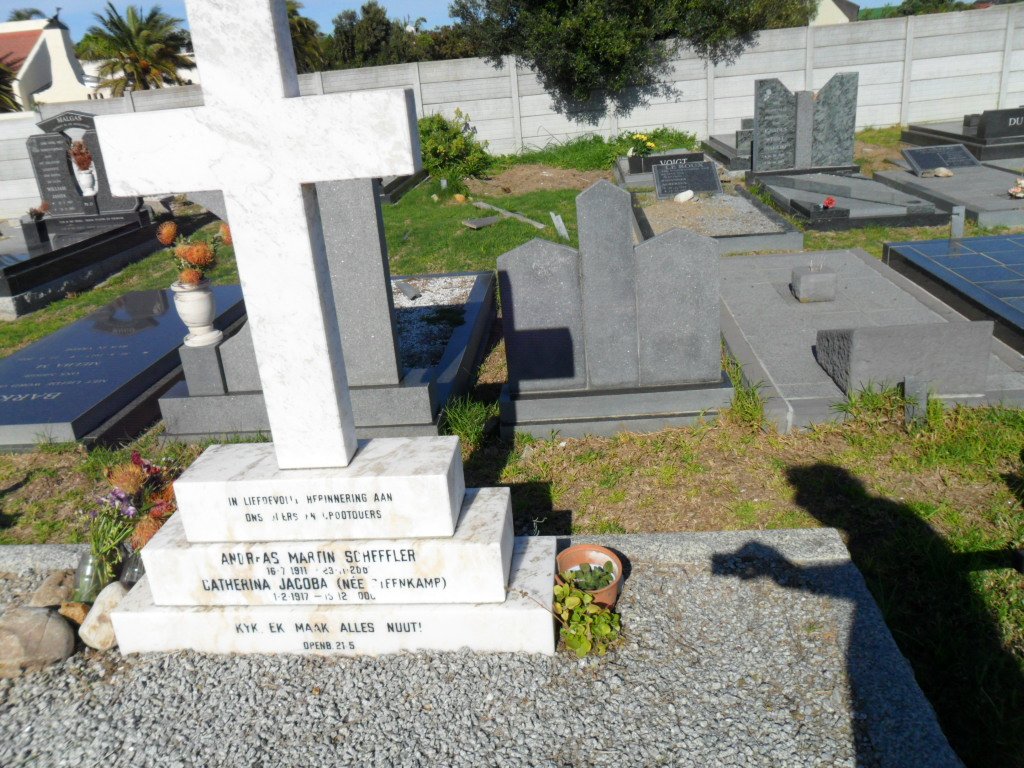 SCHEFFLER Andreas Martin 1911-200? &amp; Catherina Jacoba STEENKAMP 1917-2000