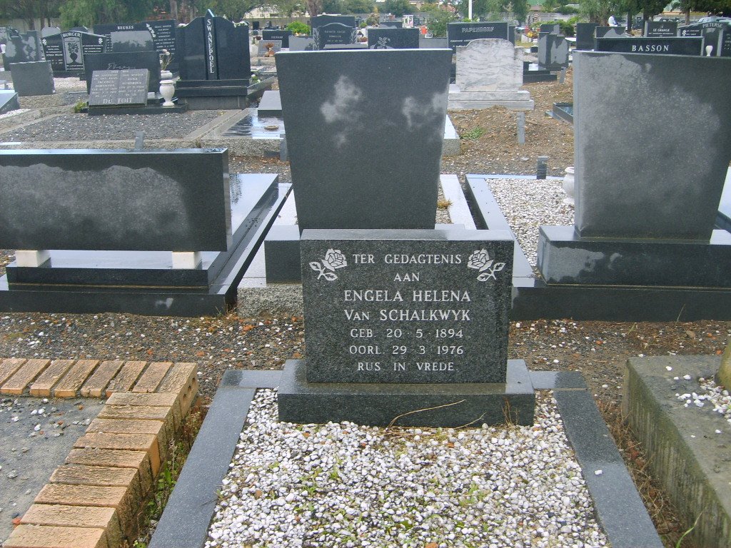 SCHALKWYK Engela Helena, van 1894-1976