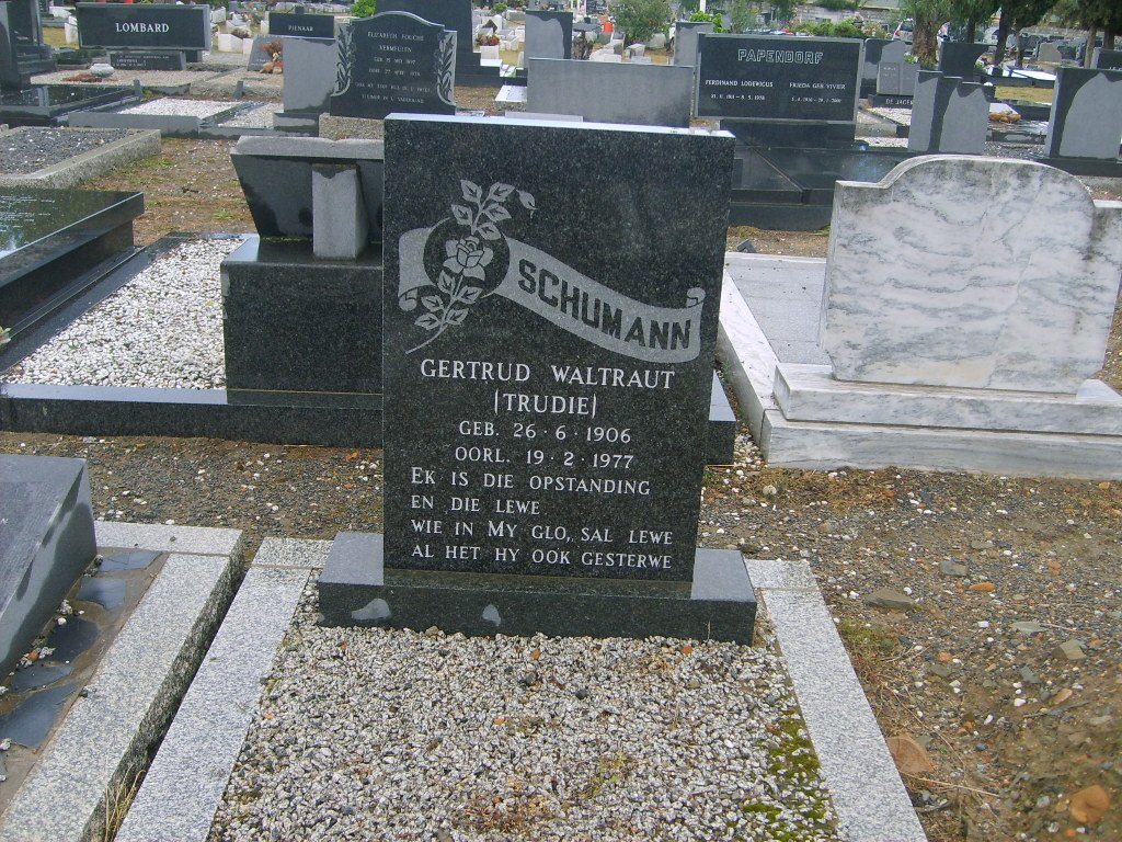 SCHUMANN Gertrud Waltraut 1906-1977