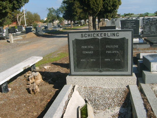 SCHICKERLING Percival Edward 1890-1974 &amp; Paulina Philippa 1893-1976