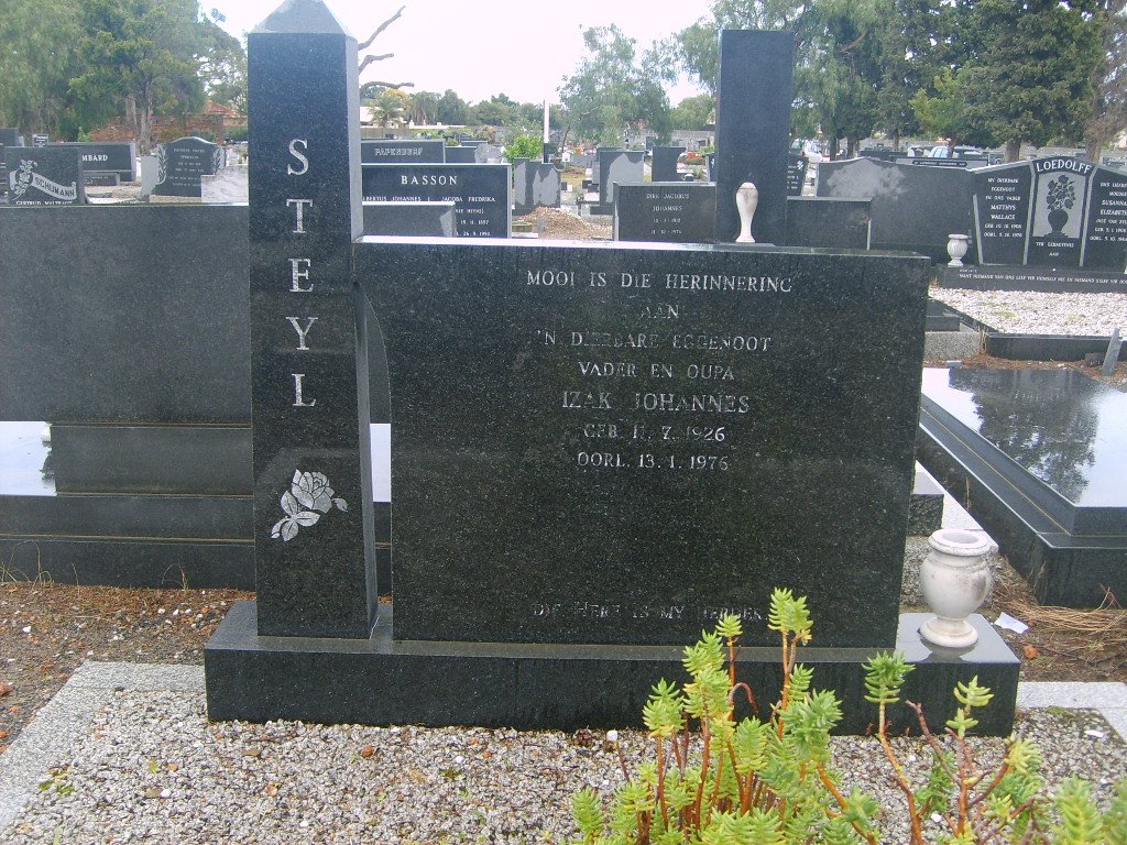 STEYL Izak Johannes 1926-1976