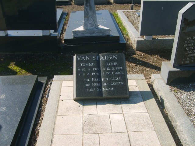 STADEN Tommie, van 1917-1978 &amp; Lenie 1917-2006