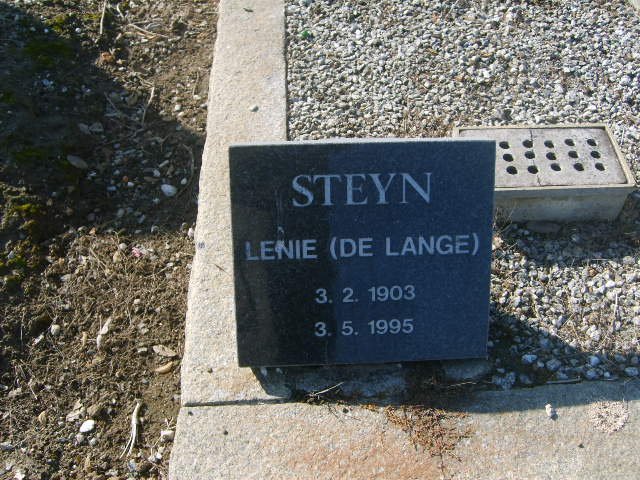 STEYN Lenie DE LANGE 1903-1995