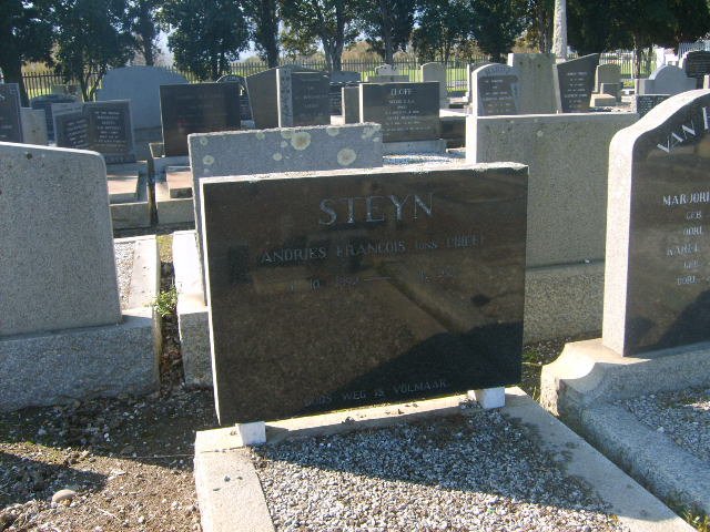 STEYN Andries Francois