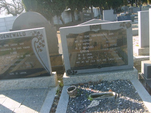 STEYN H.J. &amp; N.E. SWART 1910-1993