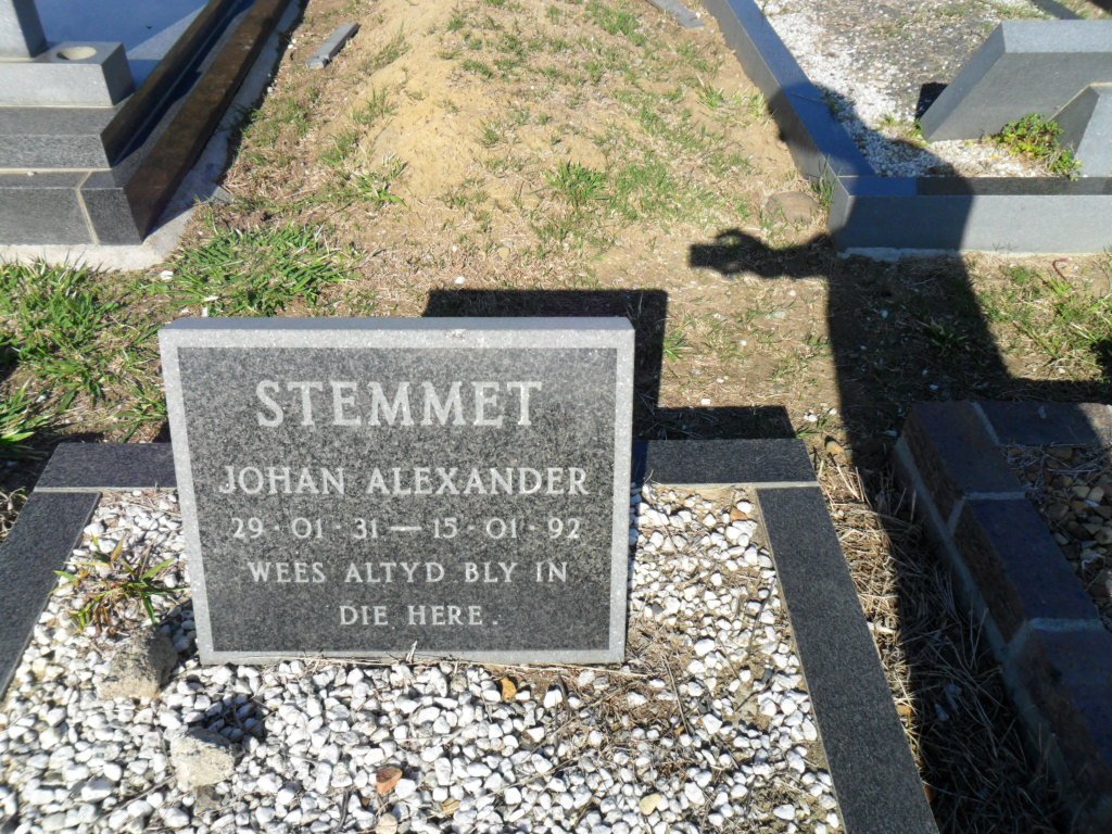 STEMMET Johan Alexander 1931-1992