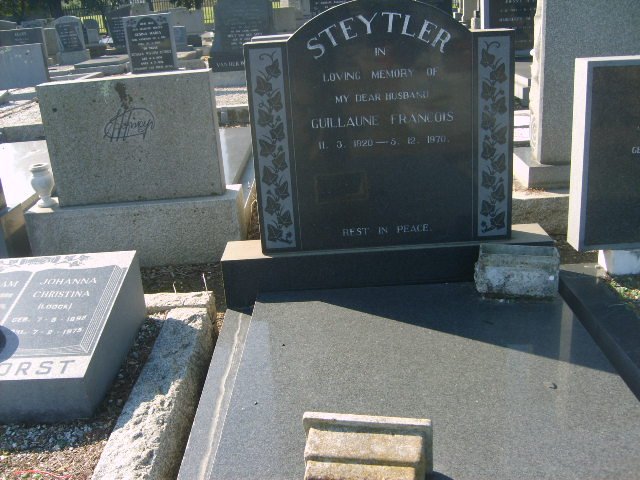 STEYTLER Guilluane Francois 1920-1970