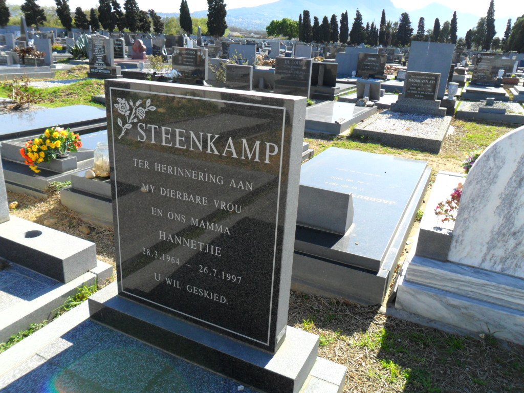 STEENKAMP Hannetjie 1964-1997