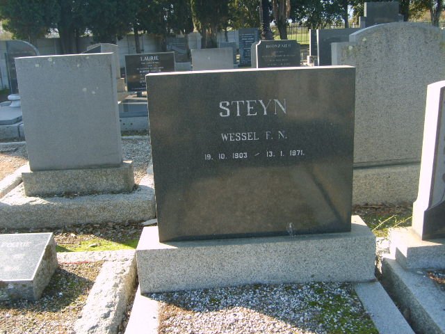 STEYN Wessel F.N. 1903-1971