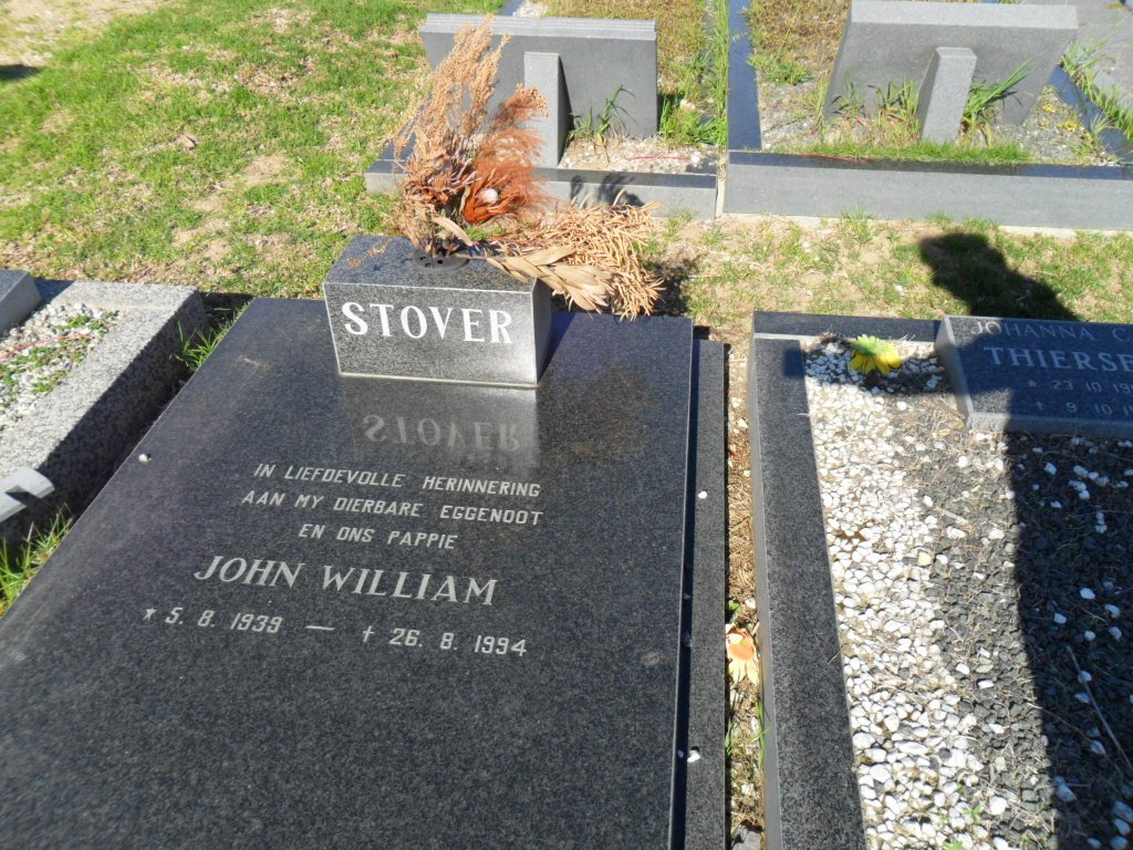 STOVER John William 1939-1994