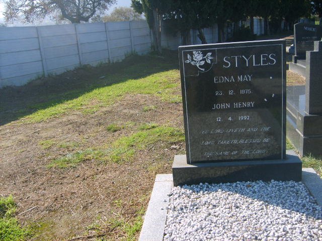 STYLES John Henry -1992 &amp; Edna May -1975