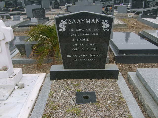 SAAYMAN J.H. 1947-1982