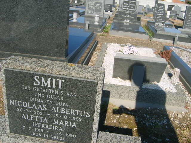 SMIT Nicolaas Albertus 1909-1989 &amp; Aletta Maria FERREIRA 1919-1990