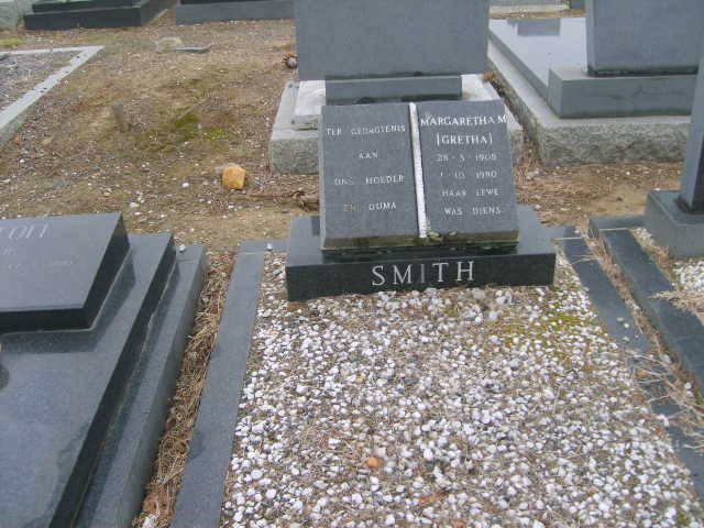 SMITH Margaretha M. 1905-1980