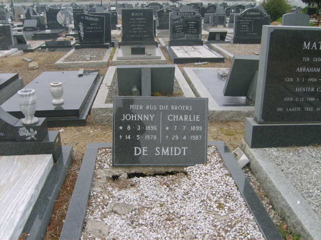 SMIDT Johnny, de 1896-1978 :: DE SMIDT Charlie 1899-1987