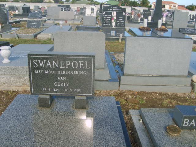 SWANEPOEL Gerty 1924-1986