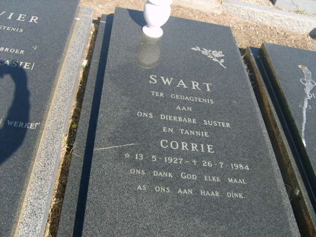 SWART "Corrie" 1927-1984