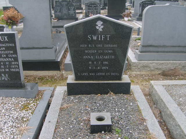 SWIFT Anna Elizabeth 1916-1979