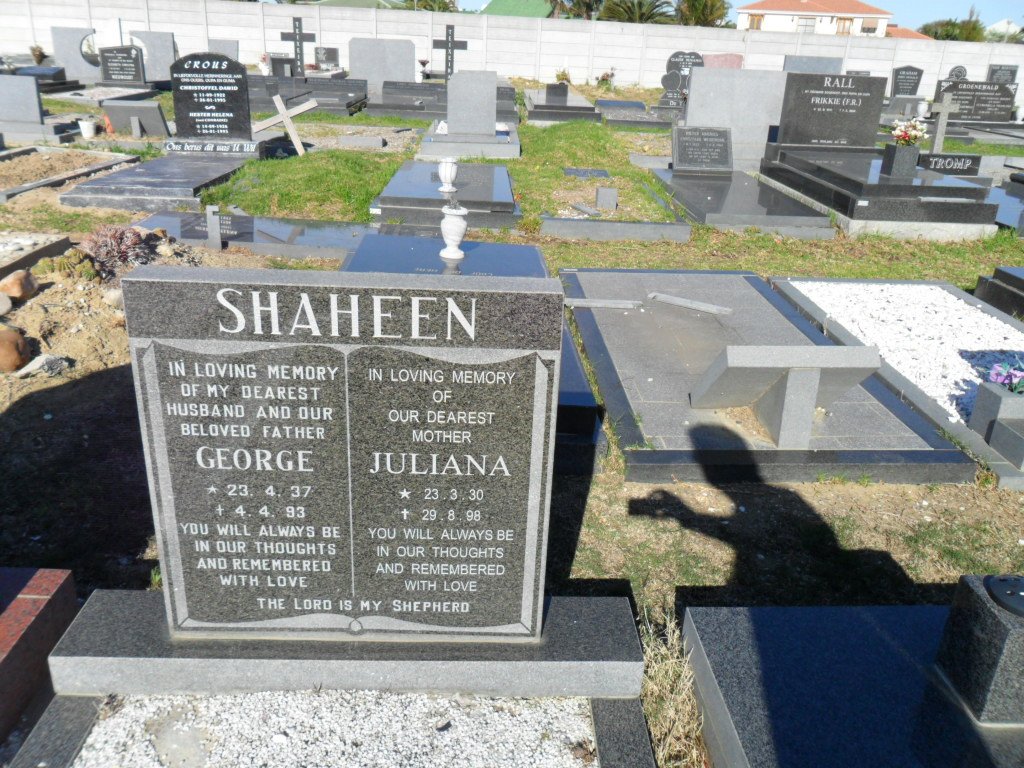 SHAHEEN George 1937-1993 &amp; Juliana 1930-1998