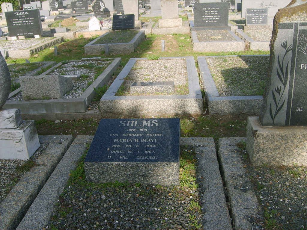 SOLMS Maria H. 1894-1967
